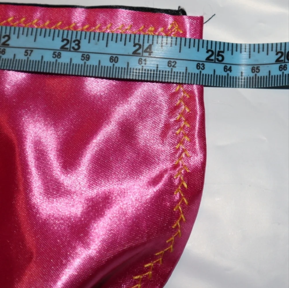 pink satin Halloween costume‎ cape with 